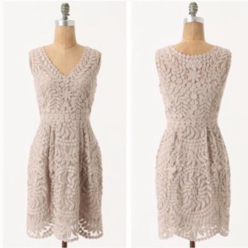 Anthro BHLDN Yoana Baraschi embroidered dress, size 4